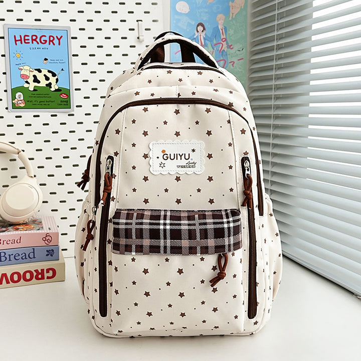 Stylish Star-Print Backpack Kalsten 1791205961