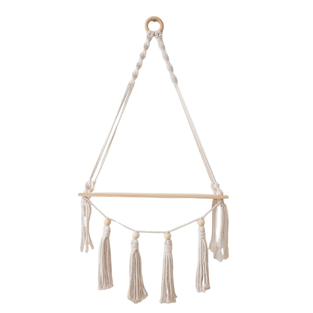 Decorative Macrame Hanging Shelf Kalsten