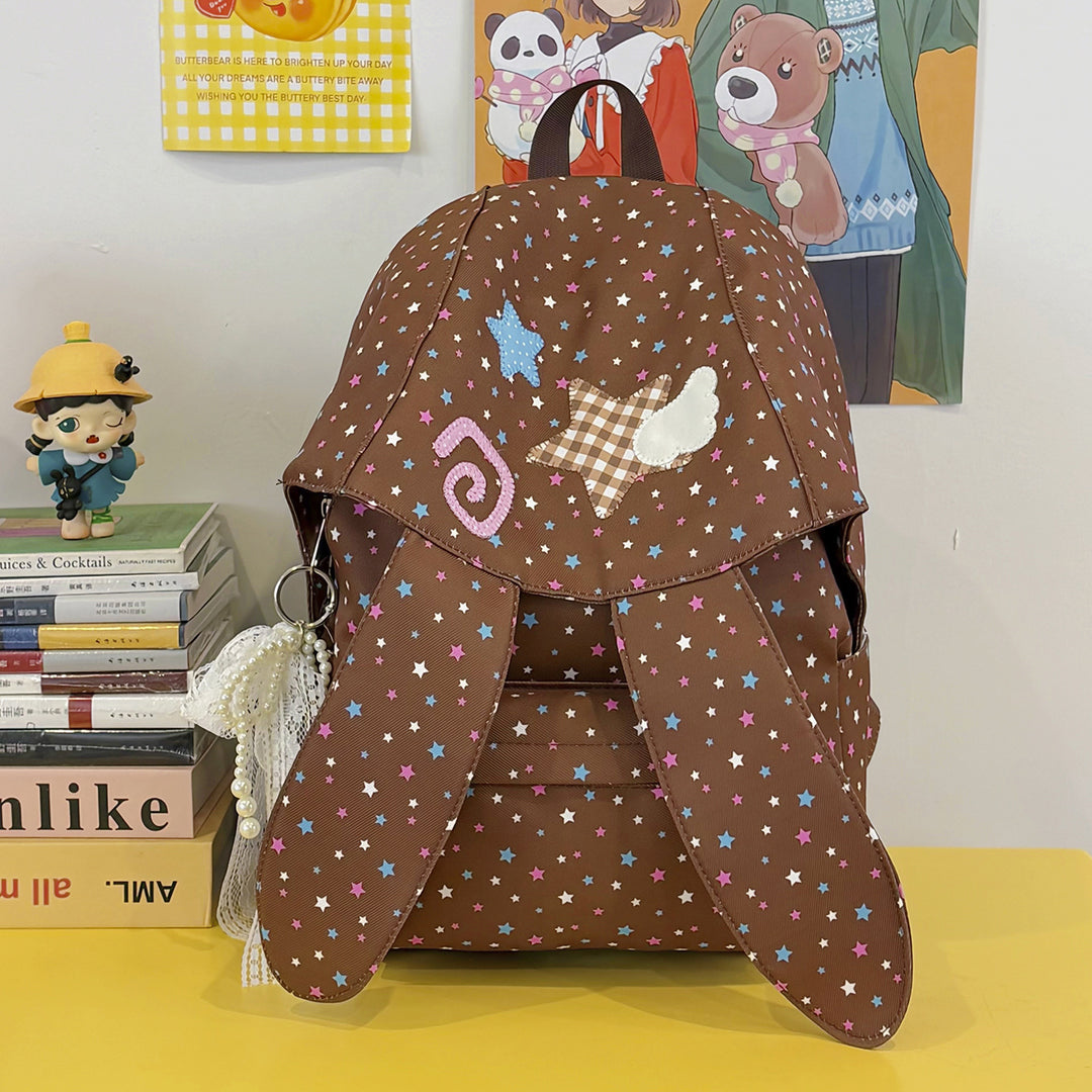 Cute Bunny-Ear Decorative Backpack Kalsten