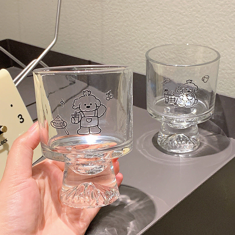 Drinking glass with lovingly designed animal motifs Kalsten