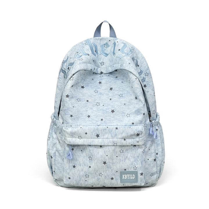 Stylish Star-Embellished Corduroy Backpack Kalsten