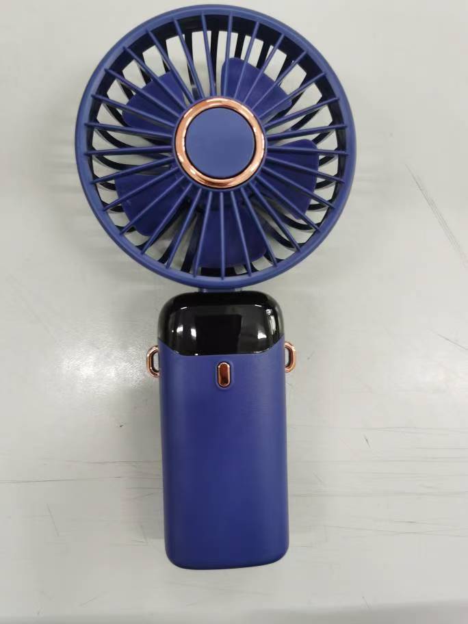 Unisex nan USB rechargeable handheld fan with LED battery indicator and quiet brushless motor Kalsten