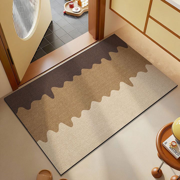 Abstract Brush Stroke Area Rug