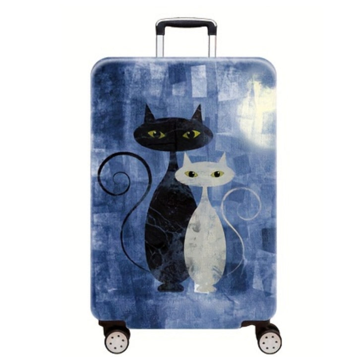 Women's Hard Shell Suitcase with Charming Cat Design Kalsten