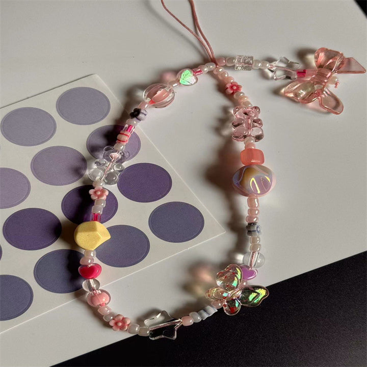 Unique Beaded Charm Phone Lanyard Kalsten