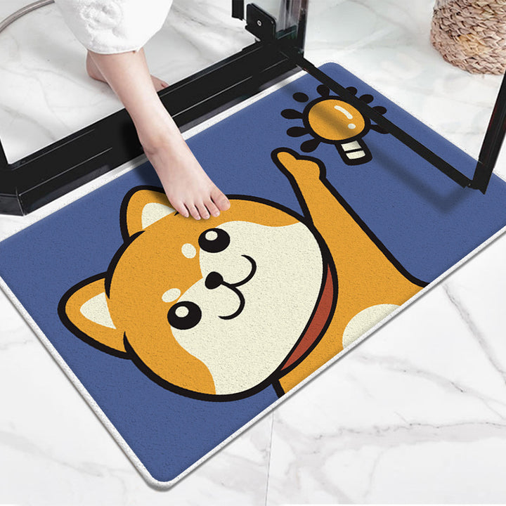 Cute Cartoon Dog-Themed Doormat Kalsten