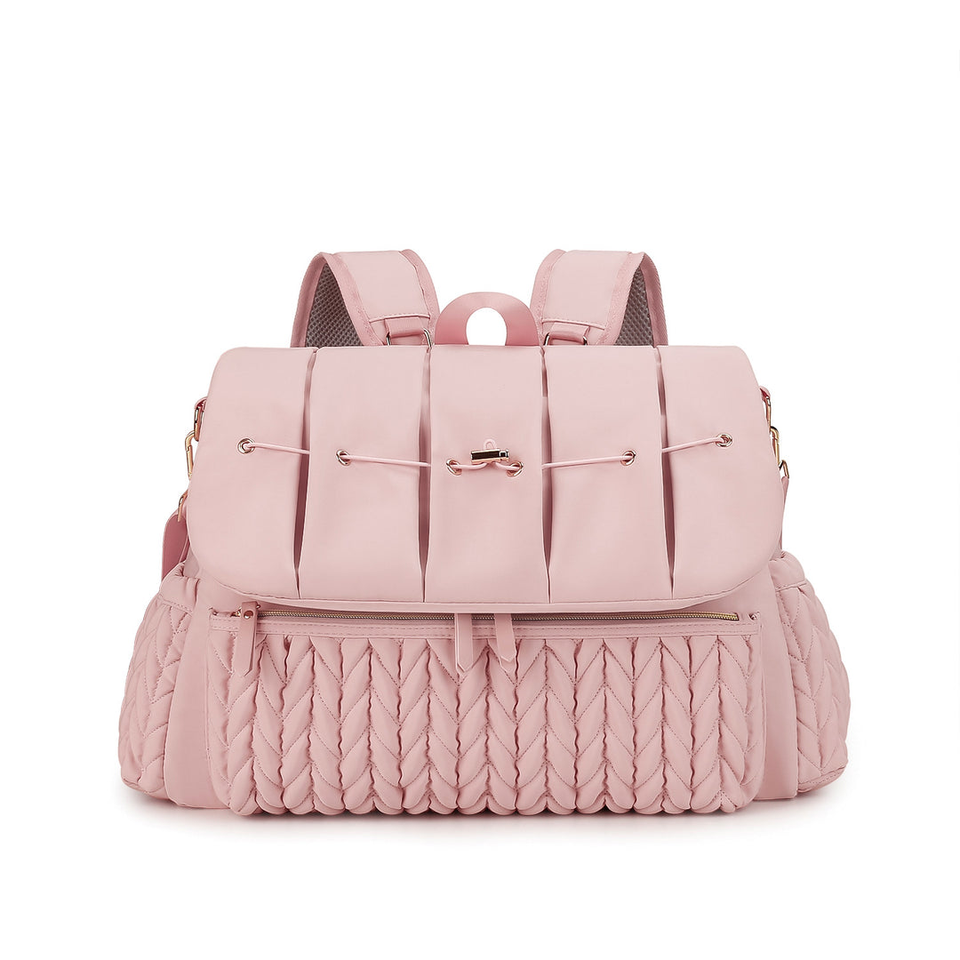 Fashionable backpack with braided design Kalsten