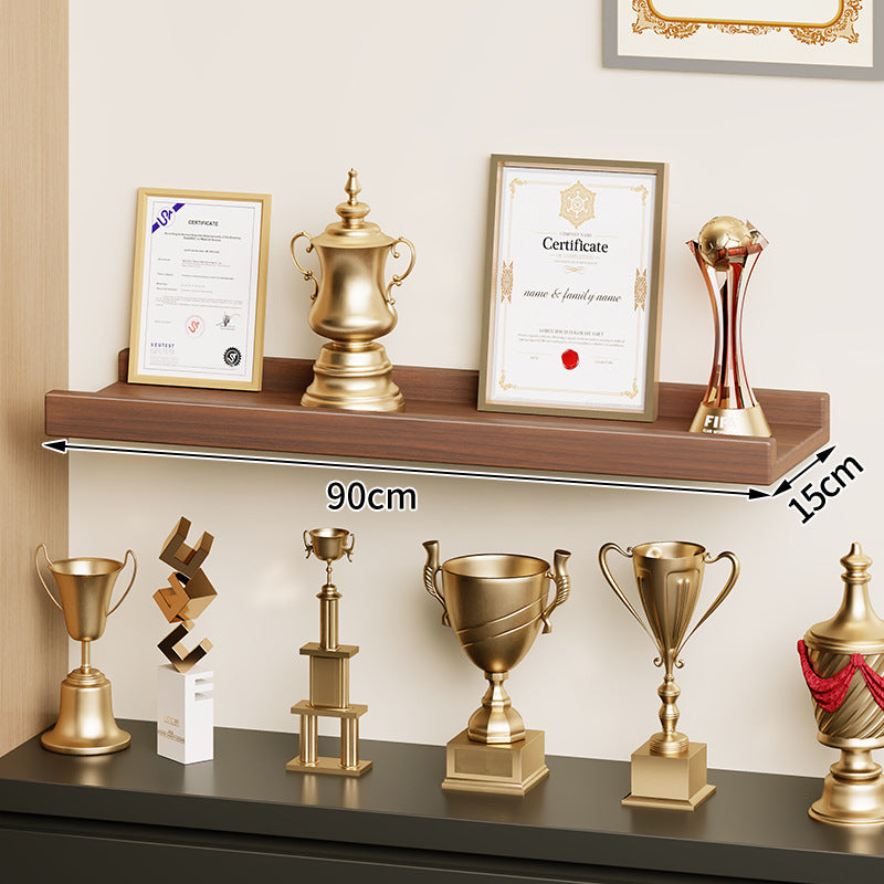 Wall-Mounted Floating Display Shelf Lacquered High-Gloss MDF