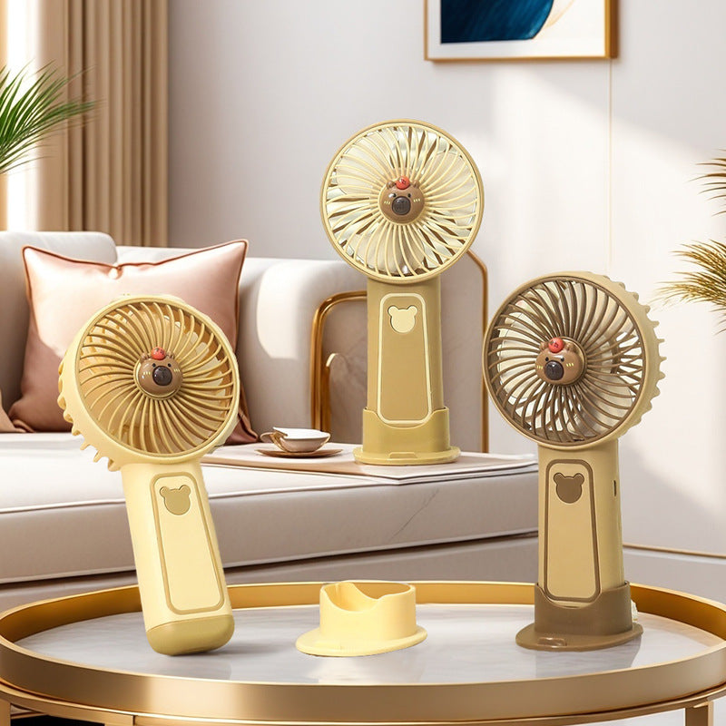 Ladies portable table fan with playful animal design Kalsten