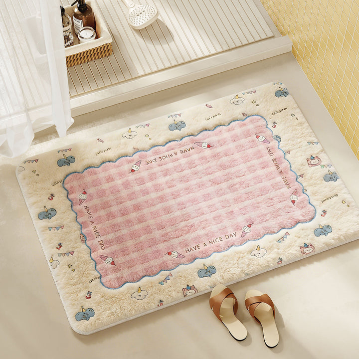 Playful Cartoon-Themed Bathroom Mat Kalsten