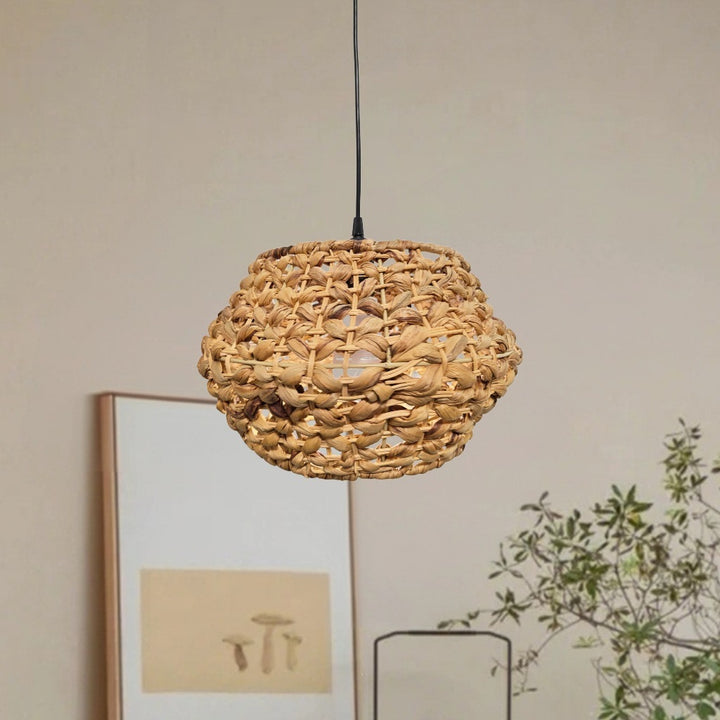 Handwoven Rattan Pendant Light
