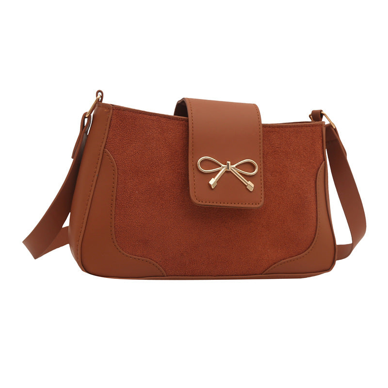 Stylish Faux Suede Handbag Kalsten