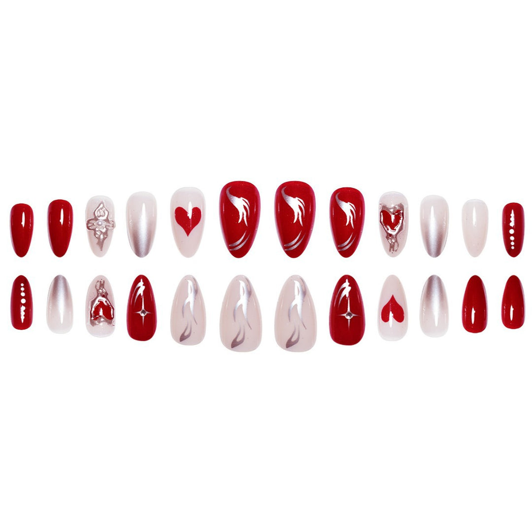 Elaborate Decorative Press-On Nail Extensions Kalsten