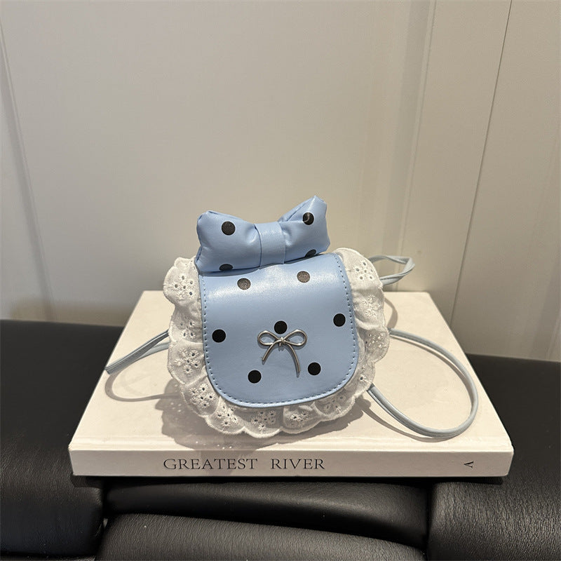 Playful Bow-Embellished Mini Crossbody Bag