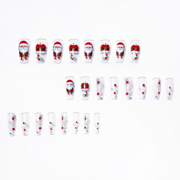 Christmas-Themed 3D Nail Art Kalsten