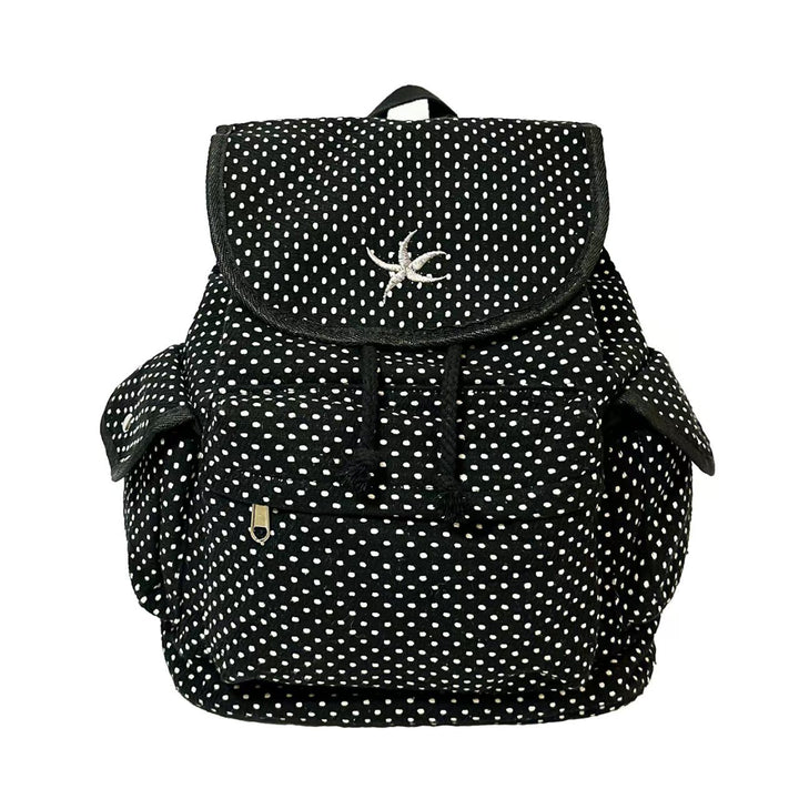 Backpack with Playful Polka Dot Pattern and Practical Storage Kalsten