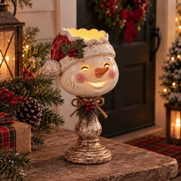 Decorative Santa Claus Candle Holder Kalsten