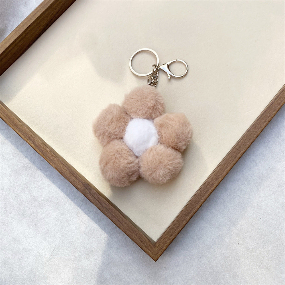 Floral Plush Keychain kalsten