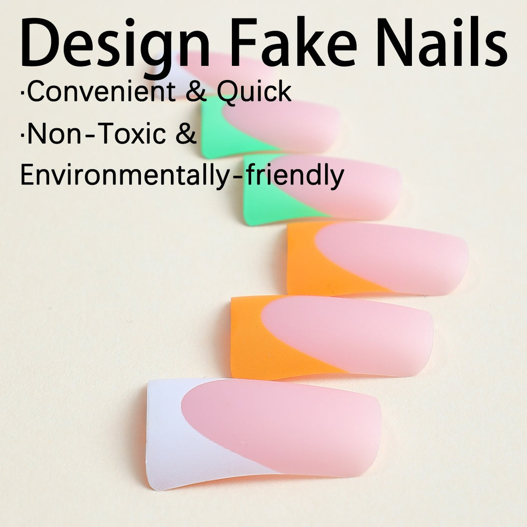 Artifical Nail Set with Creative Gradient Color Kalsten