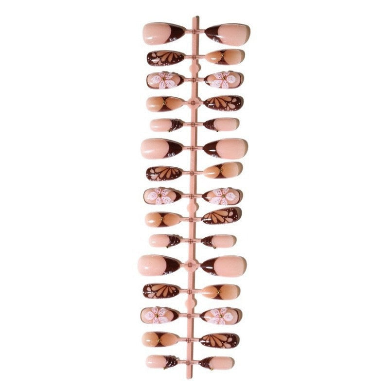 Artificial nail set with exquisite floral designs Kalsten