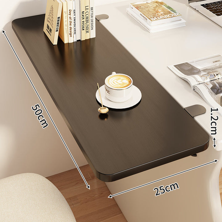 Slim Clamp-On Folding Side Desk Shelf Tray