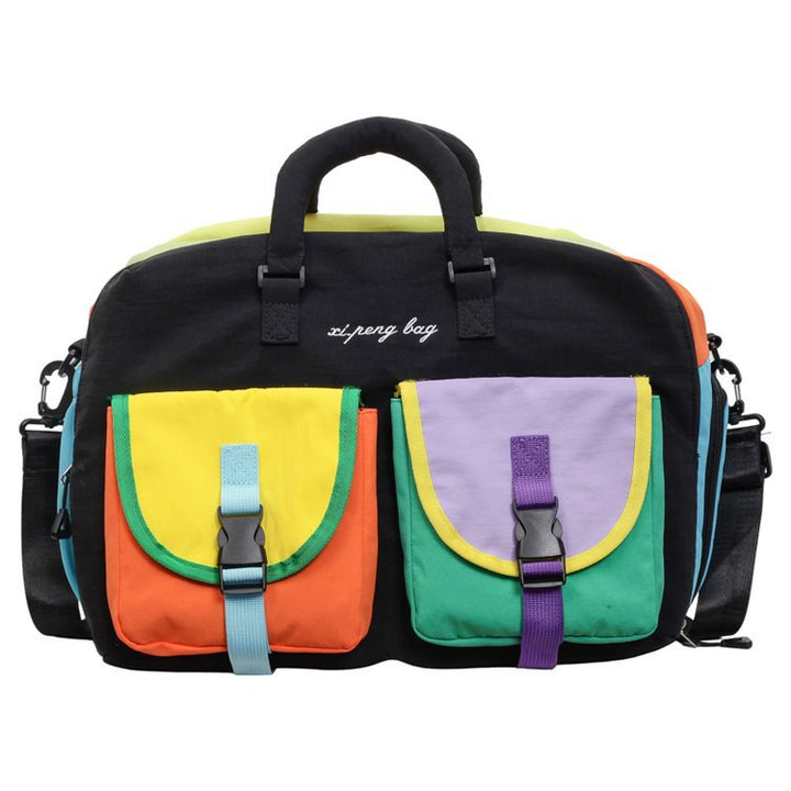 Multi-Pocket Colorful Travel Duffle Bag Kalsten