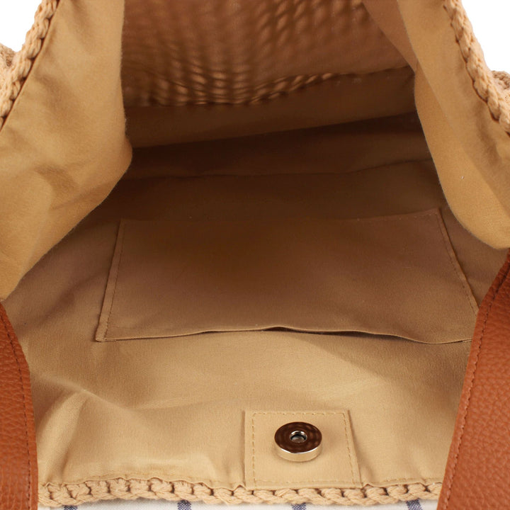 Hand-knotted tote bag with elegant structure Kalsten
