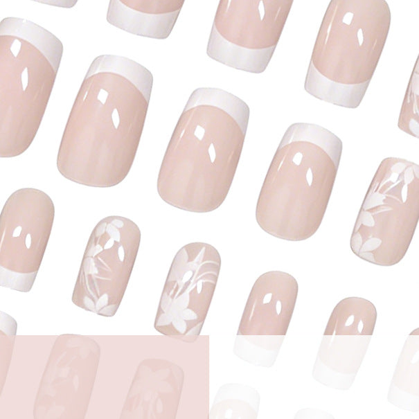 Elegant Floral Design Press-On Nail Set Kalsten