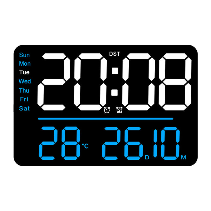 Digital Alarm Clock with Multifunction Temperature and Day of the Week Display Kalsten