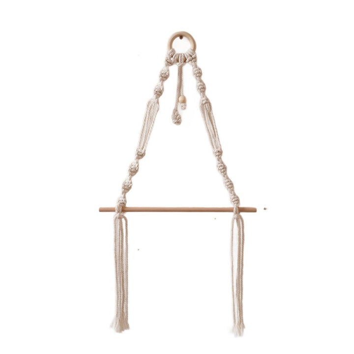 Macrame Hanging Plant Holder with Wooden Rod Kalsten