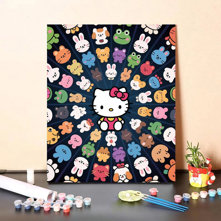 Cute Character Paint by Numbers Canvas Art Kit Kalsten