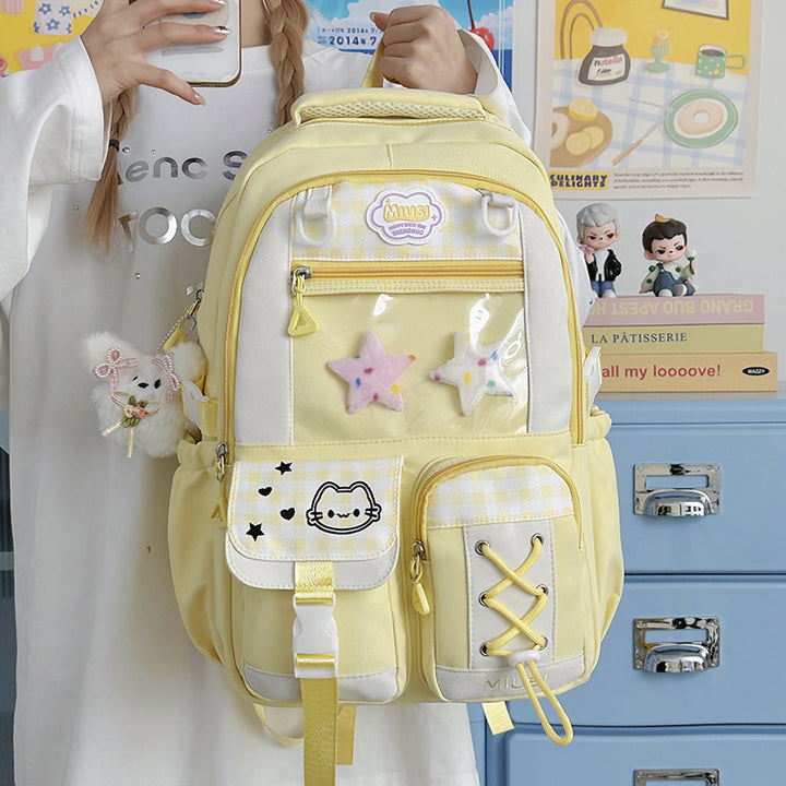 Playful Graphic School Backpack Kalsten
