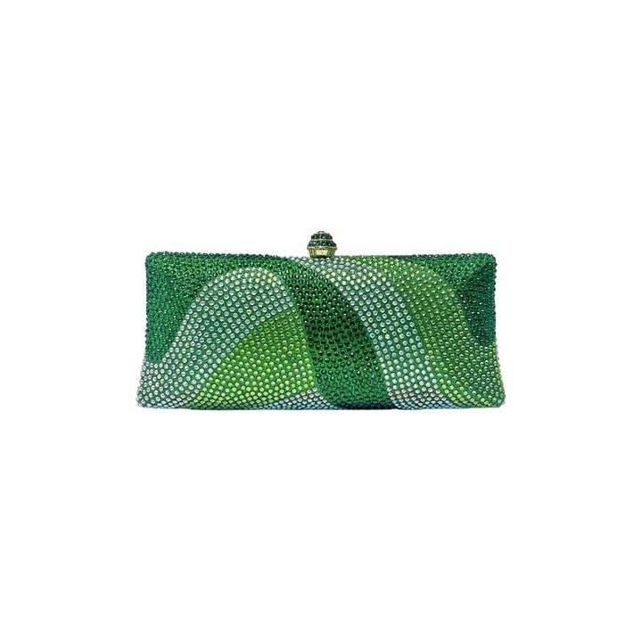 Rhinestone-Embossed Evening Handbag