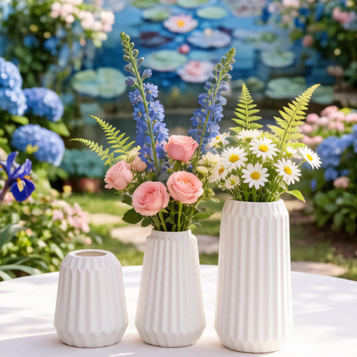 Textured Geometric Table Vase Kalsten