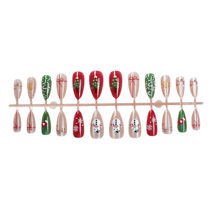 Festive Seasonal Press-On Nail Art Set