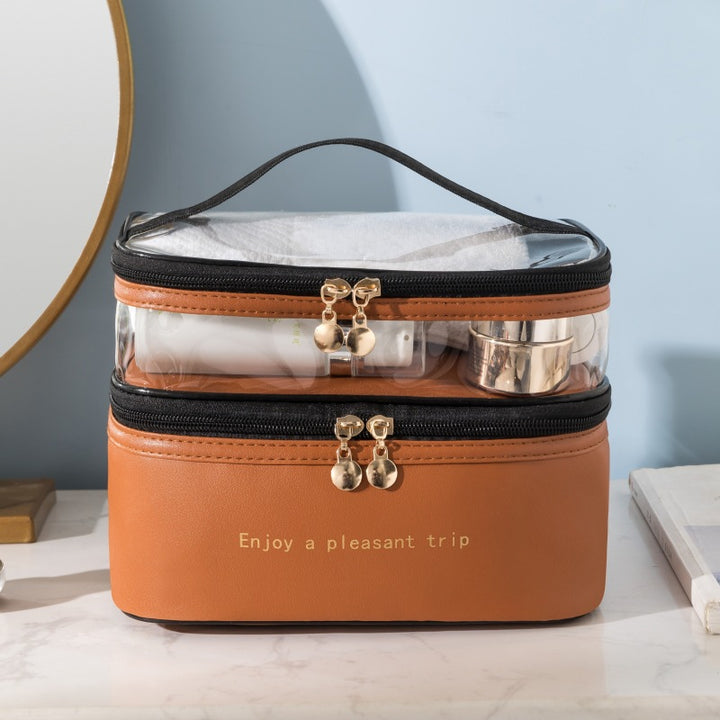 Transparent Dual-Layer Cosmetic Organizer Kalsten