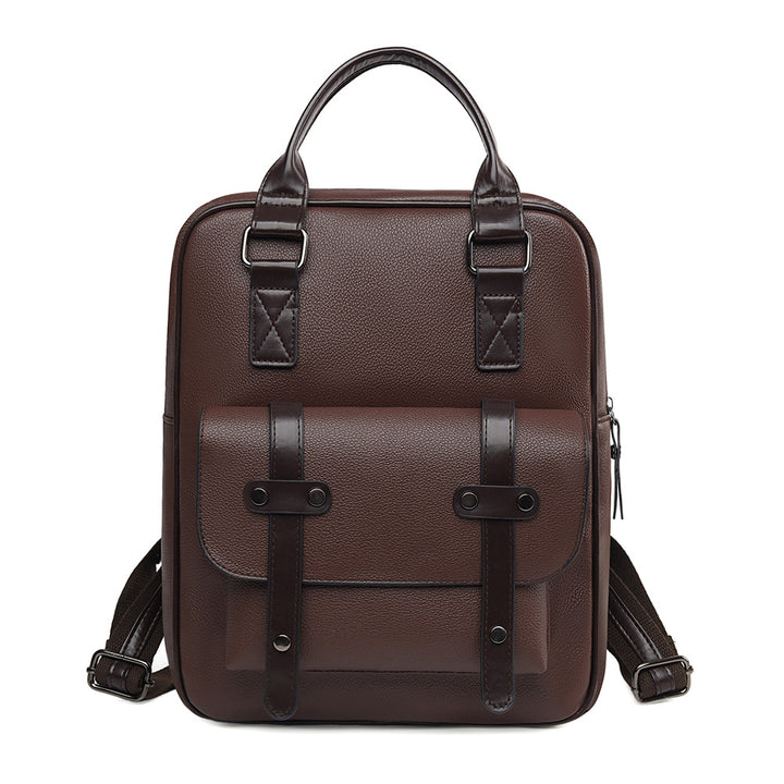 Structured Leather Backpack Kalsten