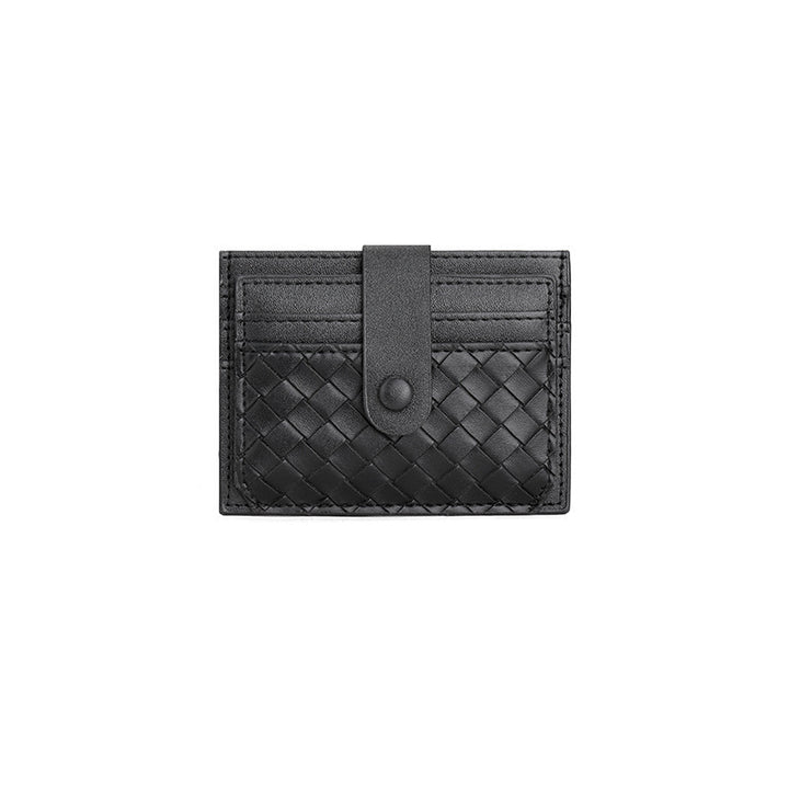 Braided Leather Card Holder Wallet Kalsten