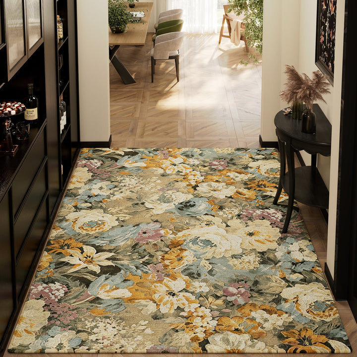 Floral Design Area Rug