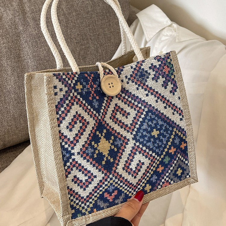 Artisan Textile Mini Tote Bag