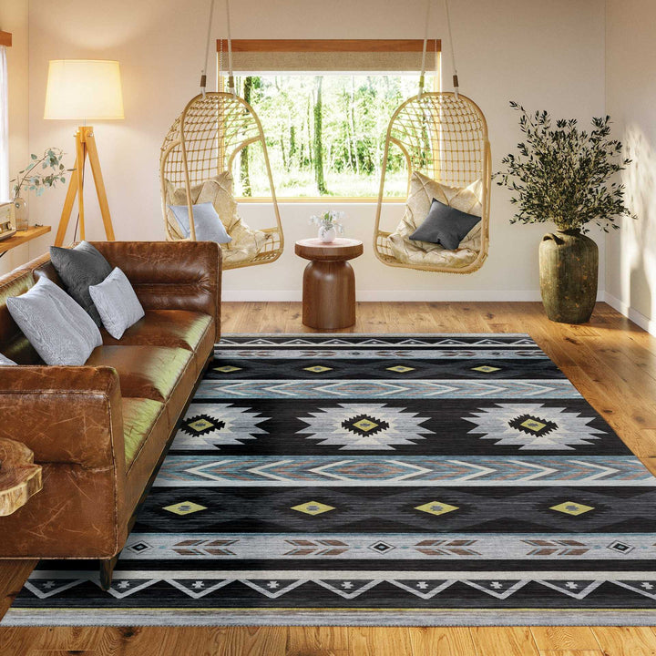 Native-Inspired Geometric Area Rug