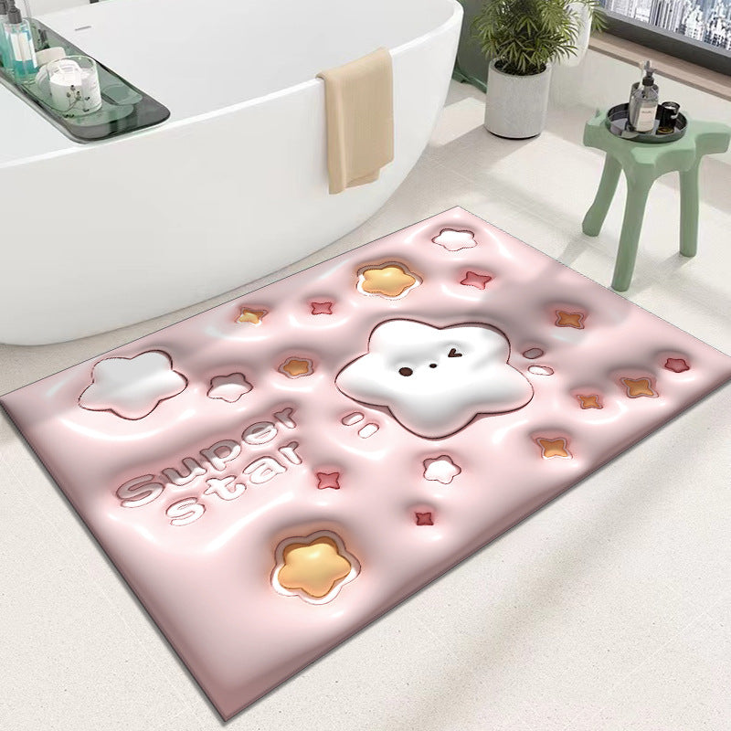 Cute Cartoon Cat Shape Bath Mat Kalsten