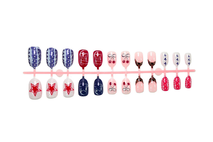 Nail art set with creative pattern mix Kalsten