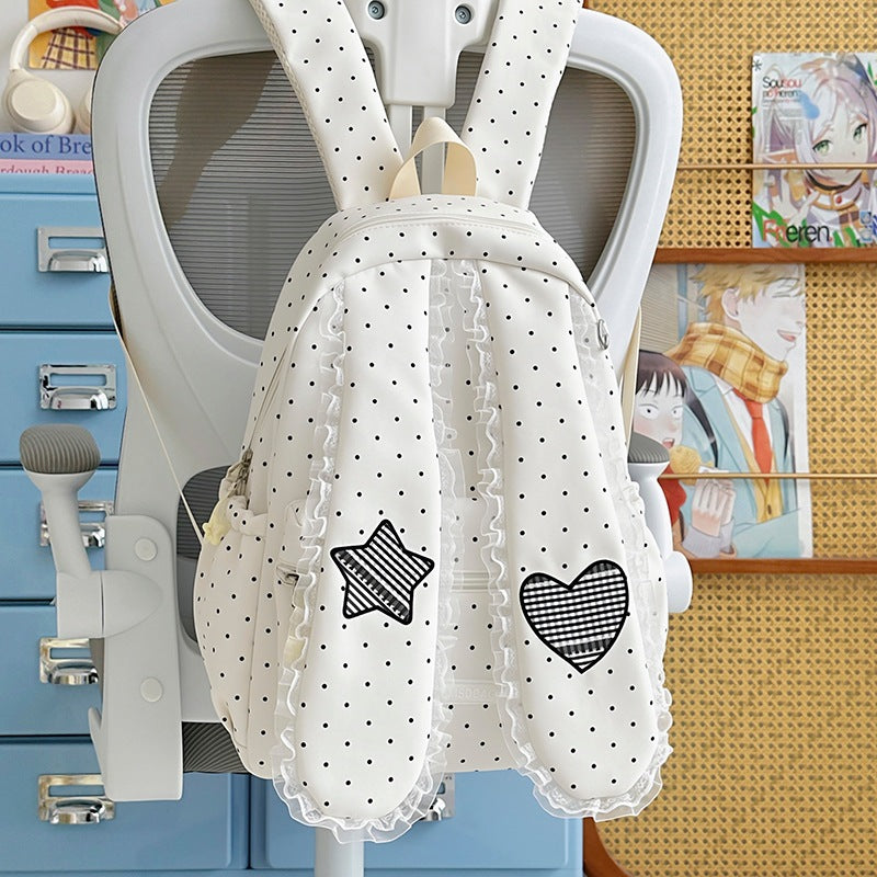 Cute Bunny-Ear Drawstring Backpack Kalsten