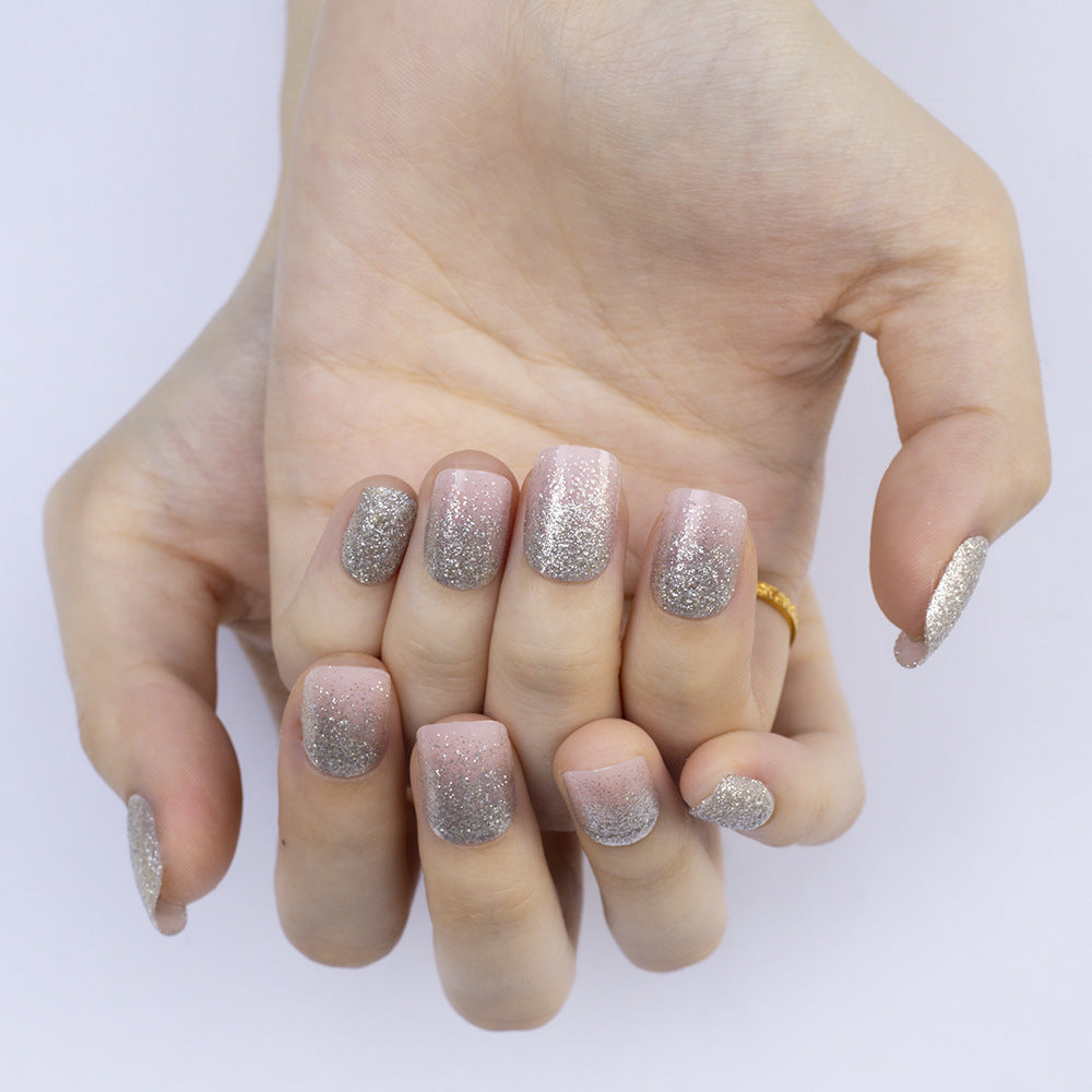 Elegant glitter pattern artificial nails Kalsten