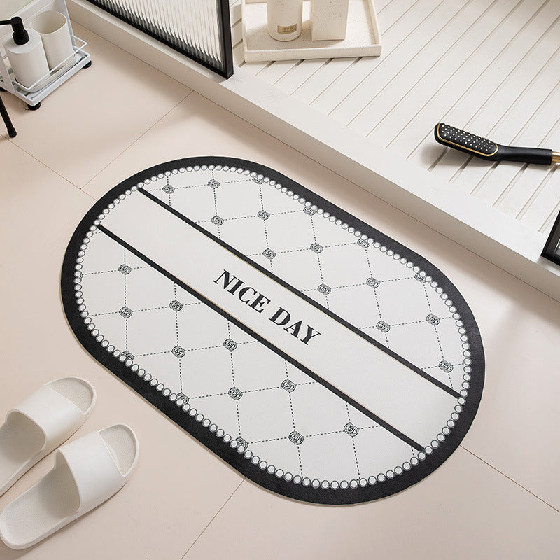 Floral Design Anti-Slip Bath Mat Kalsten
