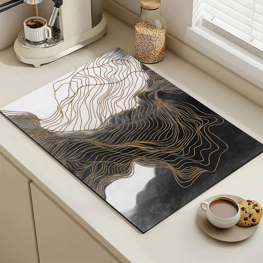 Abstract Geometric Kitchen Mat Kalsten