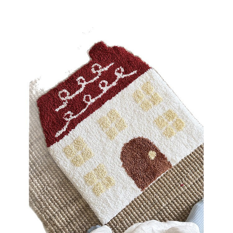 Whimsical House-Shaped Rug Kalsten