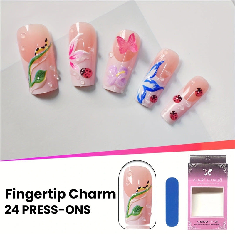 Floral Artistry Press-On Nails Kalsten