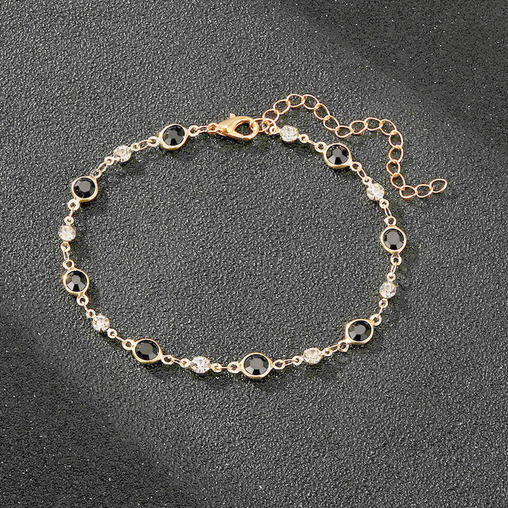 Elegant Rhinestone Chain Anklet Kalsten